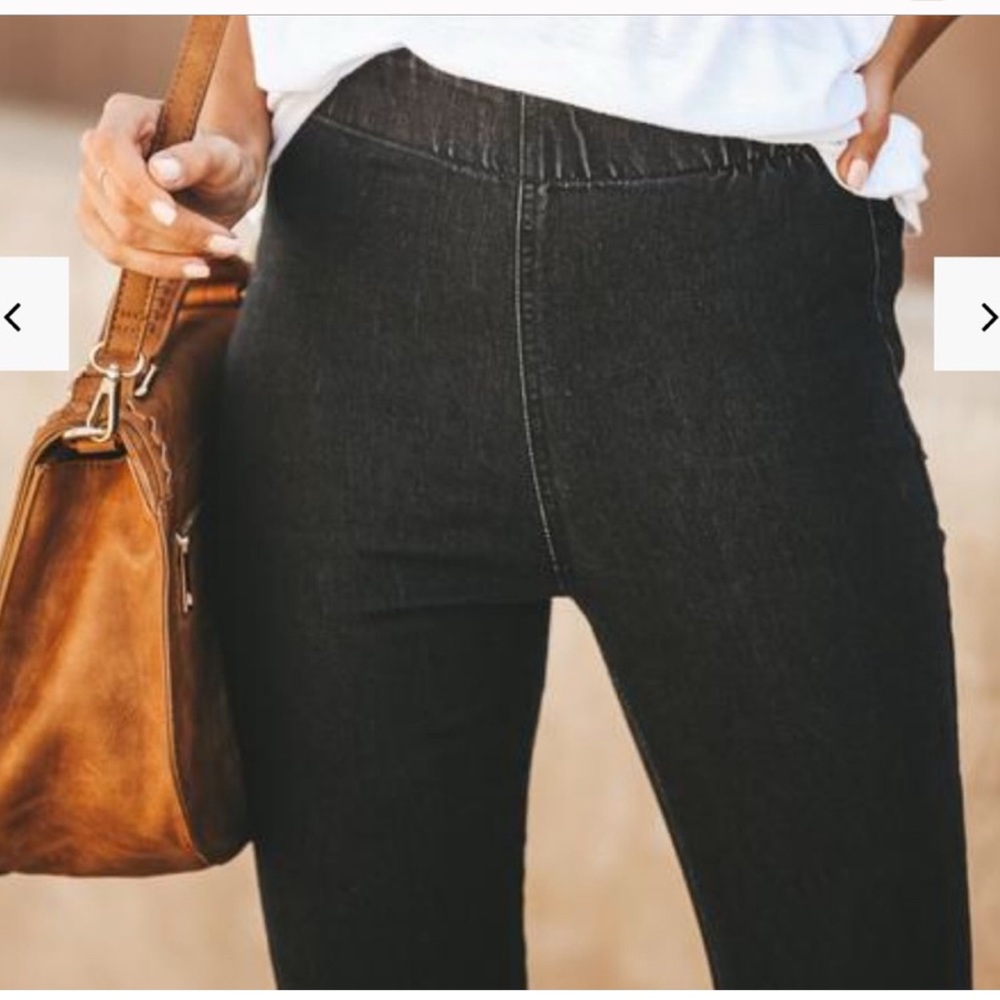 Newbury Kustom Black Denim Bellbottoms - Picture 4 of 7